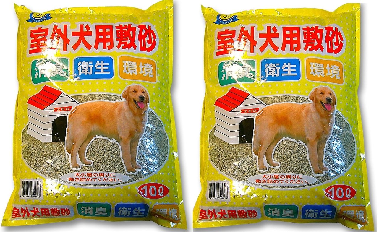 常陸化工 室外犬用敷砂 10L 2袋入り ケース品